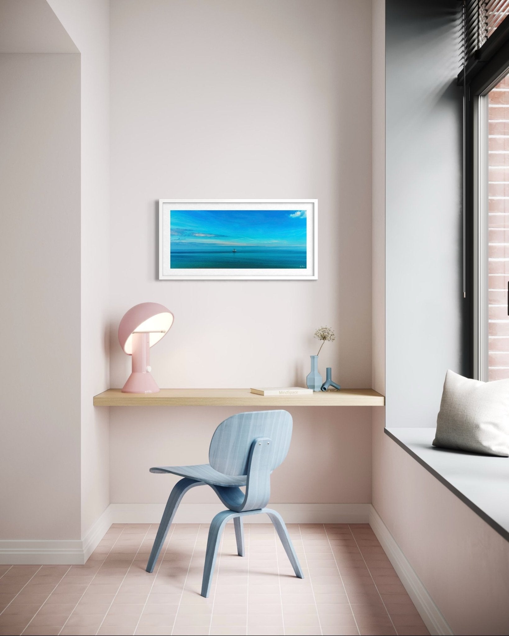 Ein Segelschiff am Horizont im endlosen Blau - byberg.photo