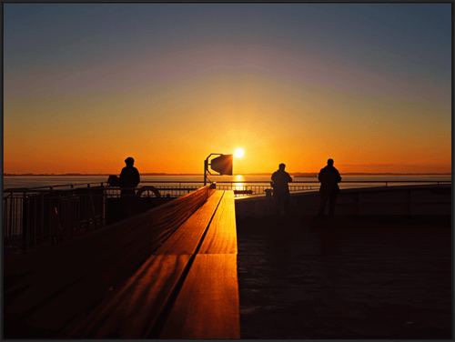 Abendstimmung an Deck des Schiffs - byberg.photo
